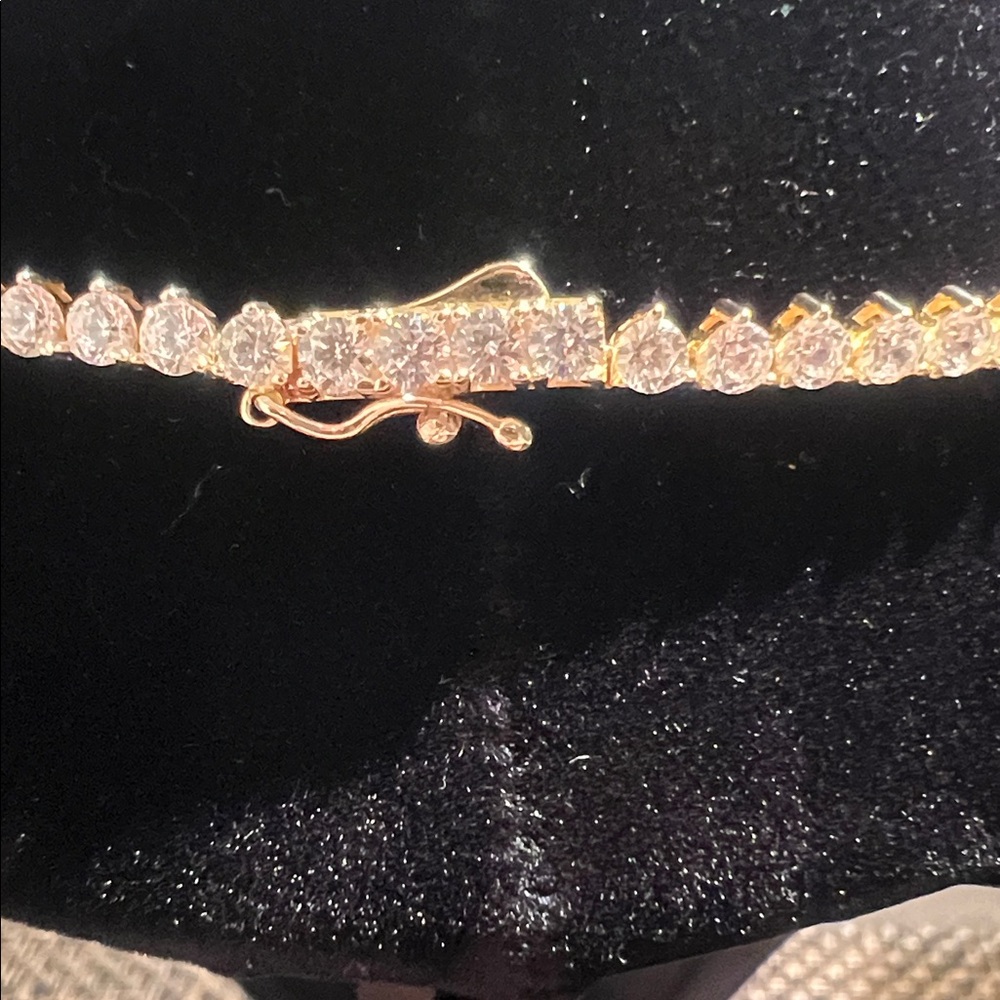 Nadri Gold Tennis Necklace - Picture 4 of 4
